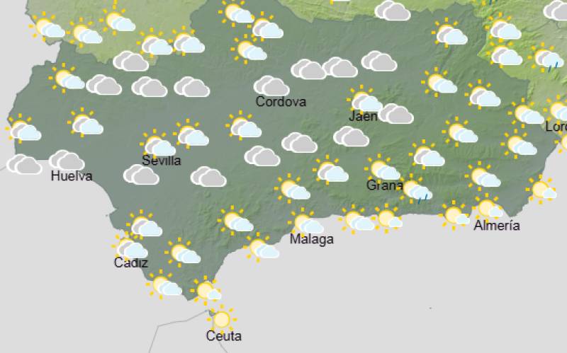Andalucía weekly weather forecast May 11-14: Sun, cloud and a few showers