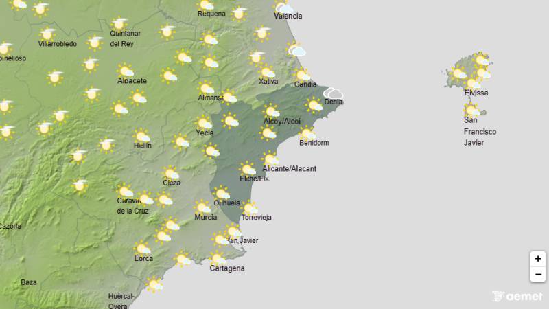 Sun all the way this weekend: Alicante weather forecast May 21-24