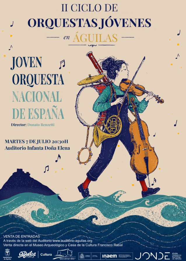 July 7 Orchestral music at the auditorium of Águilas