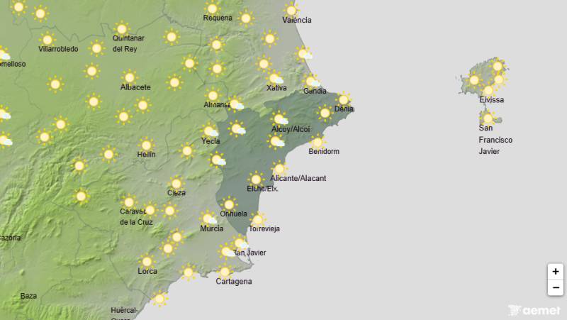 Saharan air brings intense heat and humidity: Alicante weekend weather June 18-21