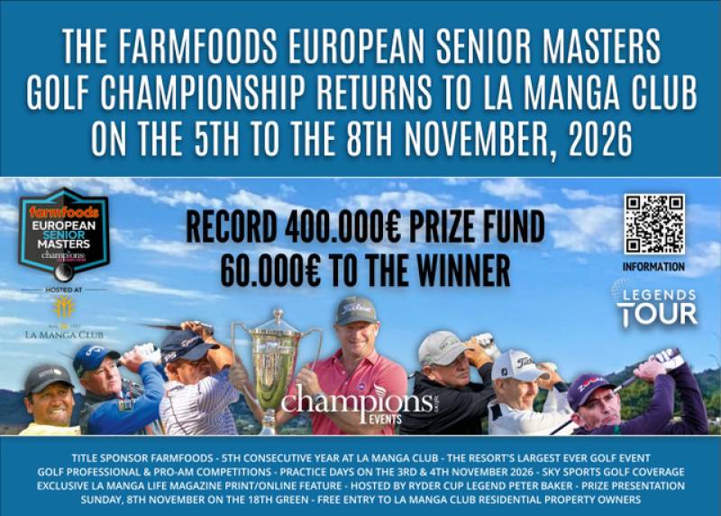 The 2026 FarmFoods European Senior Masters Golf Championship - 5th-8th November