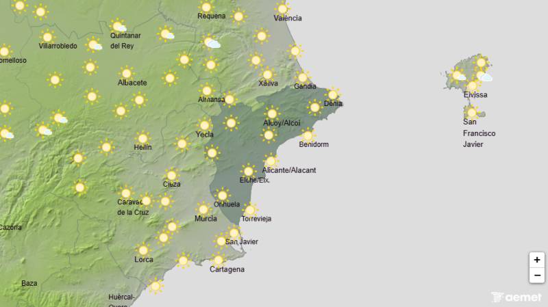 Cloudy skies and possible showers before temperatures rise again: Alicante weekend weather July 2-5