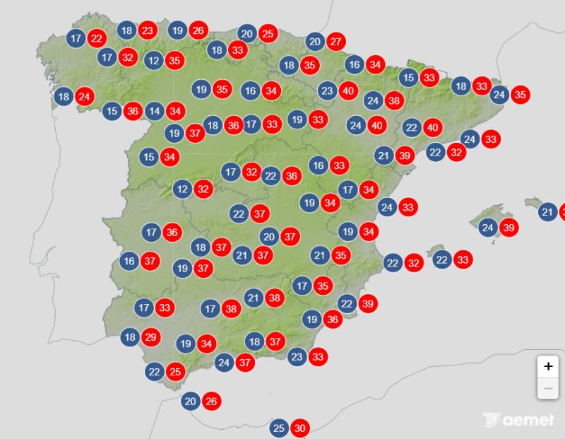 Spain weekend weather July 9-12: Heatwave breaks, but the east will still hit 40°C