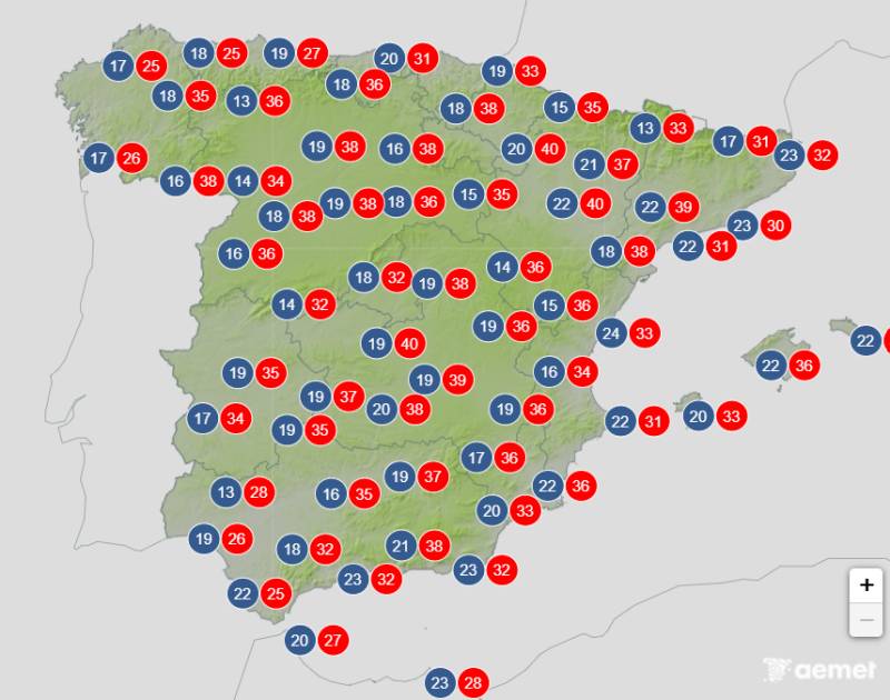 Spain weekend weather July 9-12: Heatwave breaks, but the east will still hit 40°C