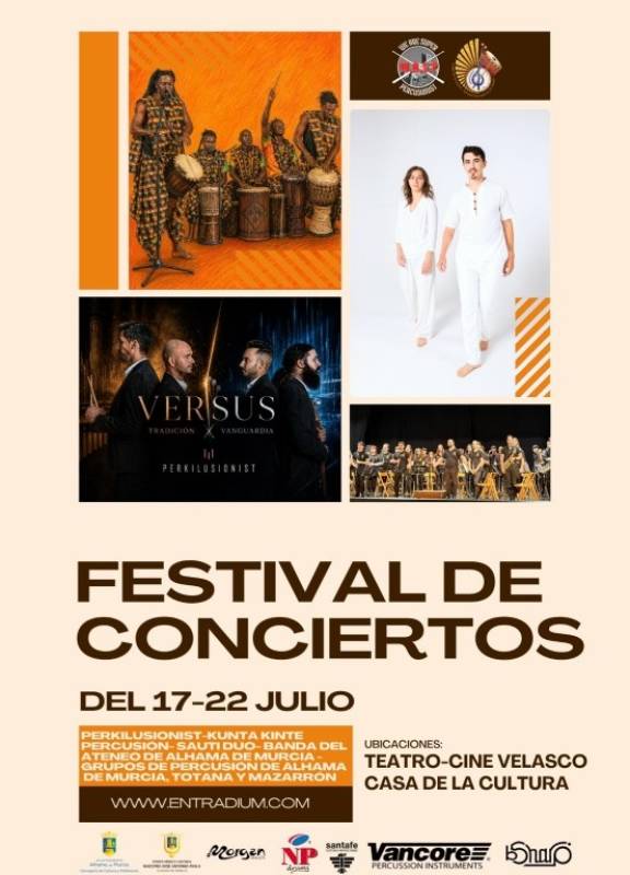 July 17 to 23 The Perkexick International Percussion Festival in Alhama de Murcia