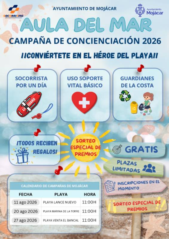 Become a beach hero in Mojácar with free lifeguard experience this summer