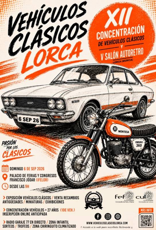 September 6 Classic car fair in Lorca