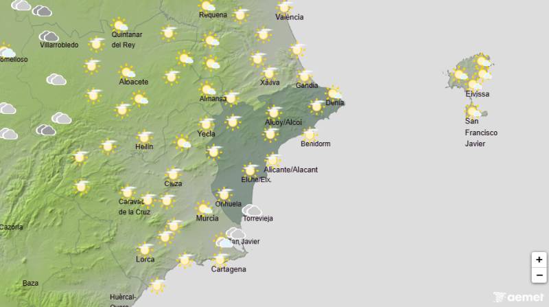 September heat continues to build: Alicante weekend weather forecast September 3-6
