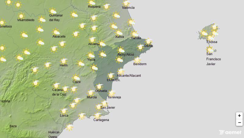 September heat continues to build: Alicante weekend weather forecast September 3-6