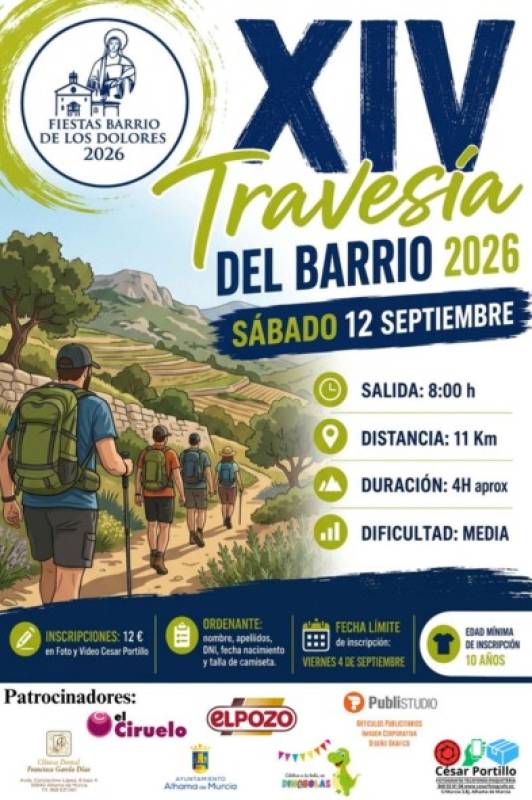 September 11 to 13 Annual fiestas in the Alhama de Murcia district of Los Dolores
