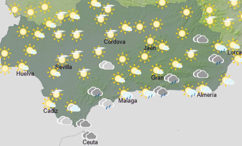 Andalucía weather forecast September 10-13: early storms clear out east before the heat creeps back in