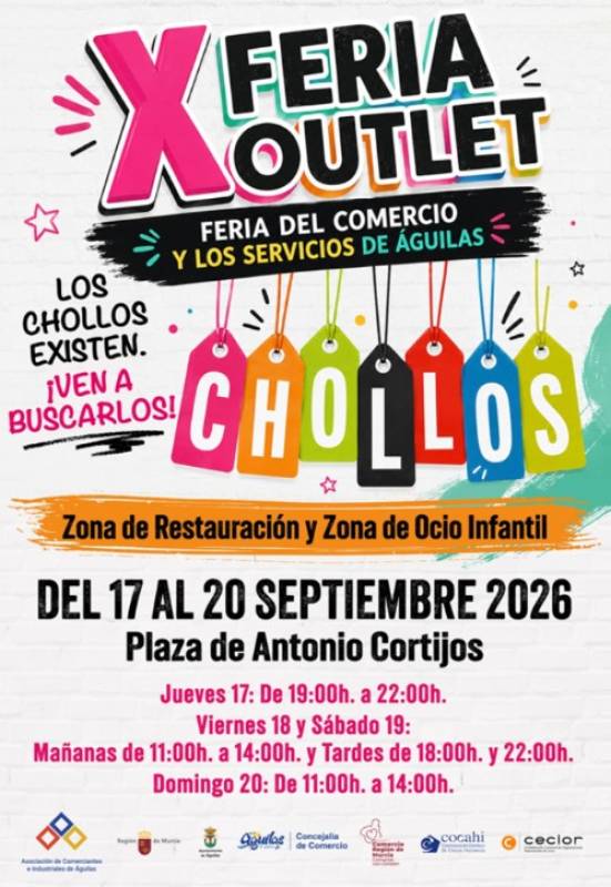 September 17 to 20 Outlet fair in Águilas