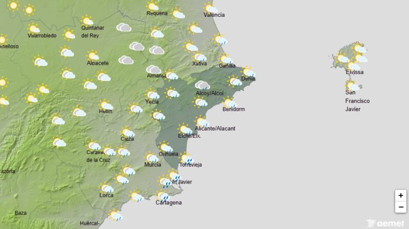 Storms and heavy rain before sunshine returns: Alicante weekend weather forecast September 17-20