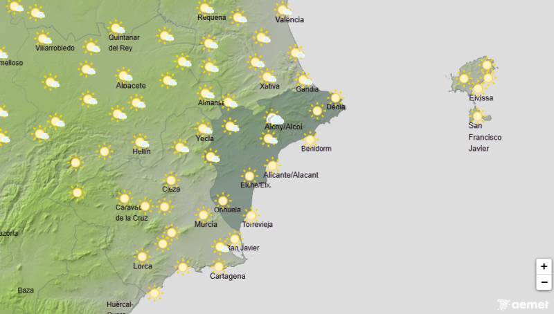 Warm days ahead as temperatures creep back up: Alicante weather forecast September 21-24