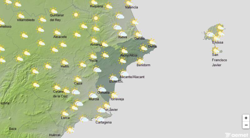 Alicante weekend weather September 24-27: Temperatures keep climbing