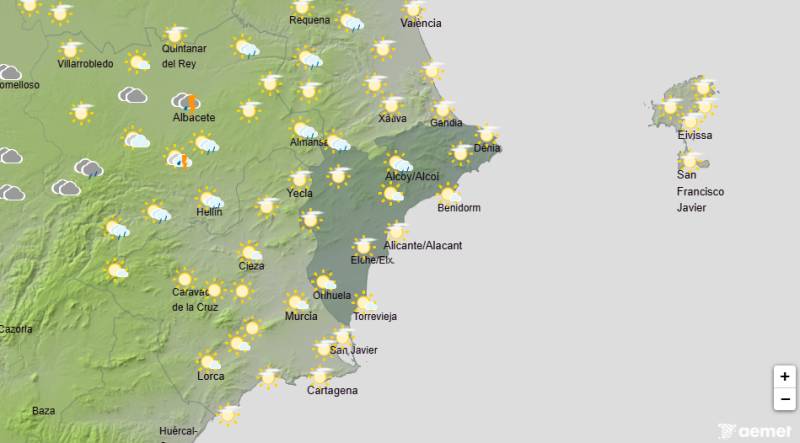 Alicante weather October 5-8: Temperatures stay high as rain and storms return