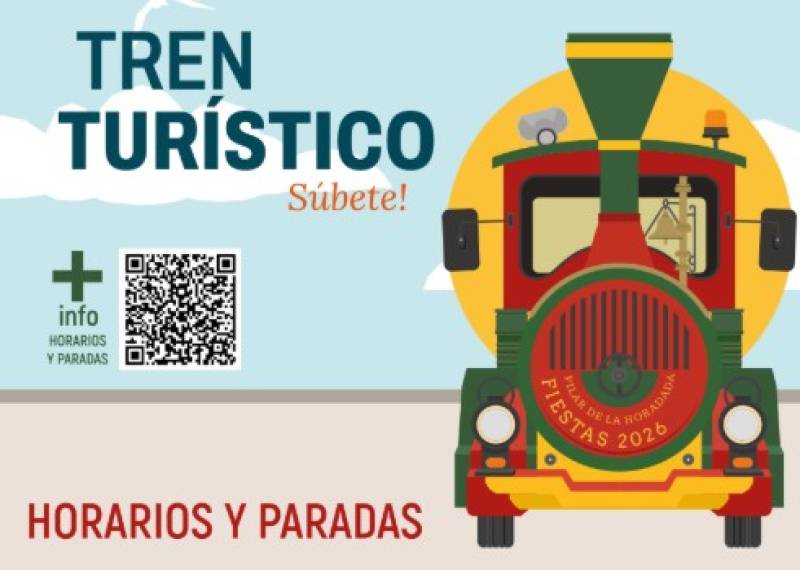 Until October 18 Tourist train service during the fiestas of Pilar de la Horadada