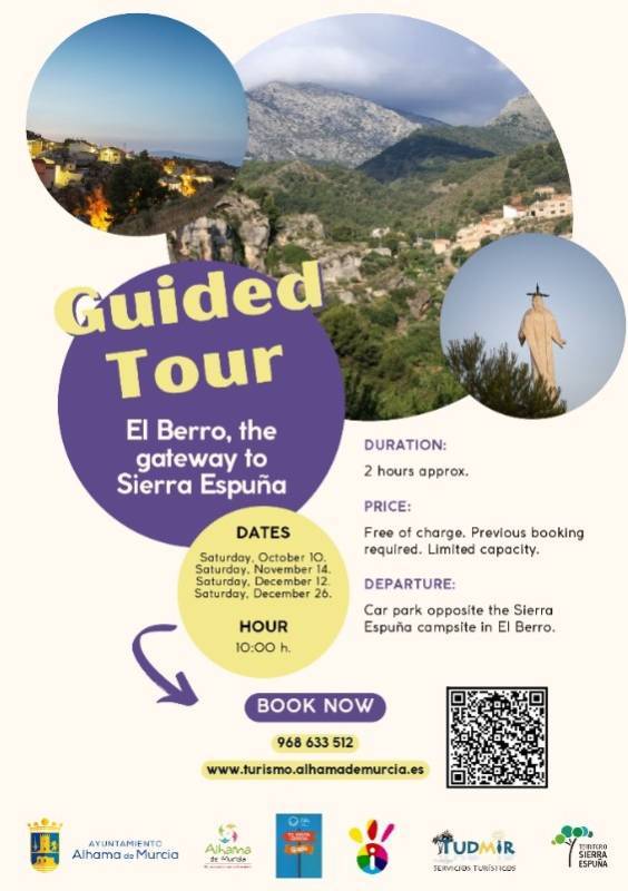 November 14 Free guided tour IN ENGLISH of El Berro, The Gateway to Sierra Espuña