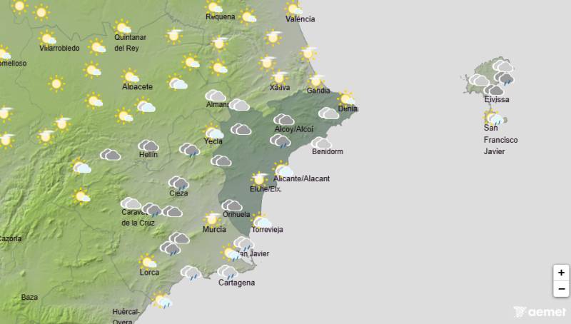 Alicante weekend weather forecast October 15-18: Torrential rain possible as storms hit this weekend
