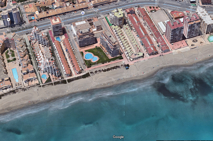 Playa Banco del Tabal, the southernmost Mediterranean beach in the San Javier section of La Manga