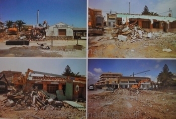 Demolition of the Restaurante Mediterraneo, El Mojón.